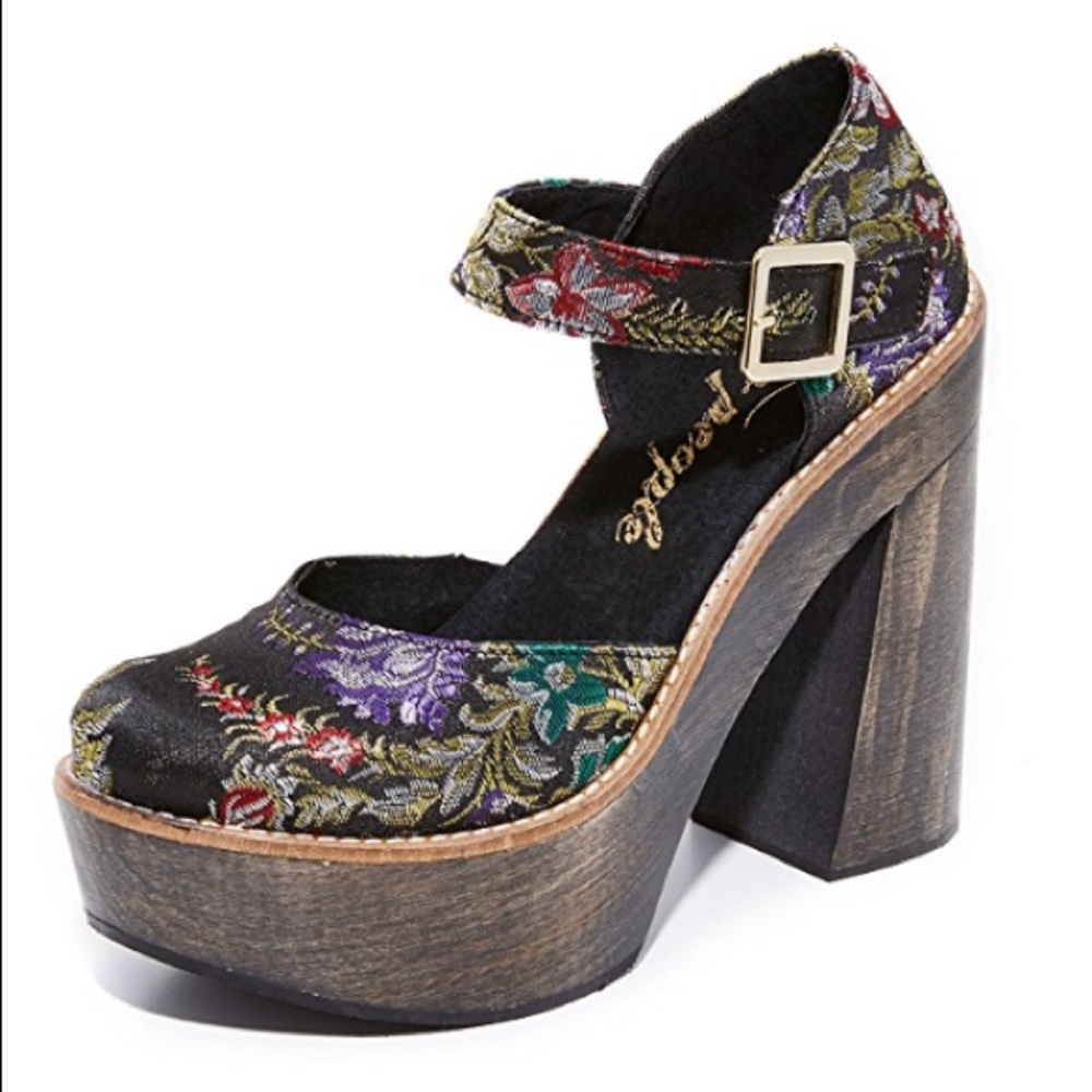 NEW IN BOX Free People Starlet Platforms Heels - Picture 2 of 5